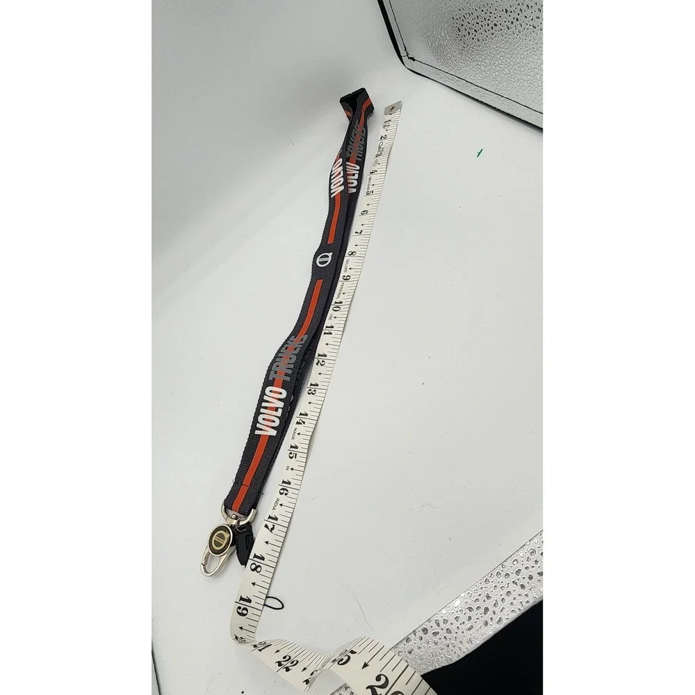 Volvo Trucks Lanyard Key Neck Strap Black Orange Logo ID Badge Holder Accessory